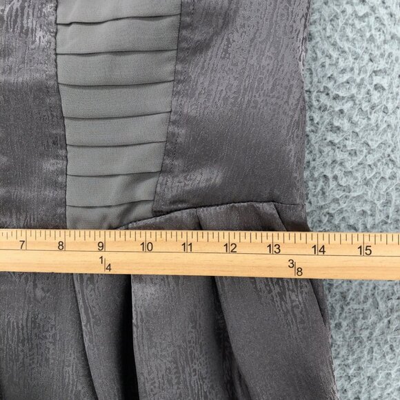 BCBGeneration Dress Womens Small Mini Gray Metallic Cocktail Corset Strapless - Picture 9 of 12